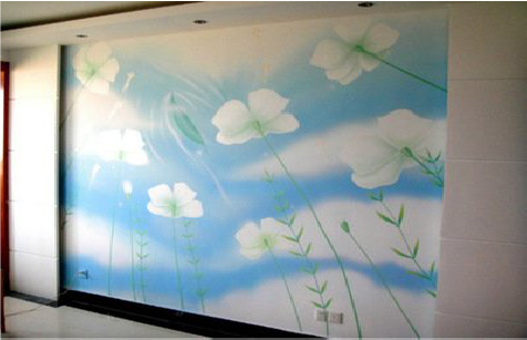 泰和县画墙绘怎么画好白云的蓬松感？