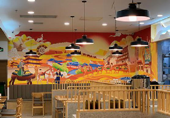 泰和县商业空间彩绘介绍。