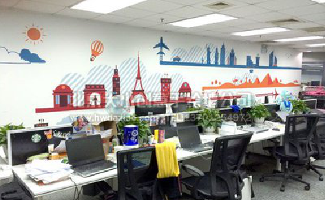 泰和县教你设计办公室墙绘的方法。