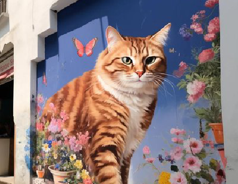 泰和县自己绘制有个性的手绘墙