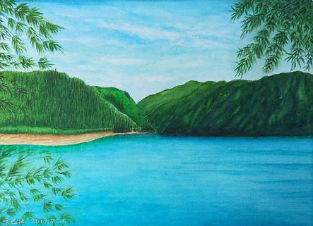 泰和县在墙绘中，如何绘画绿水青山？