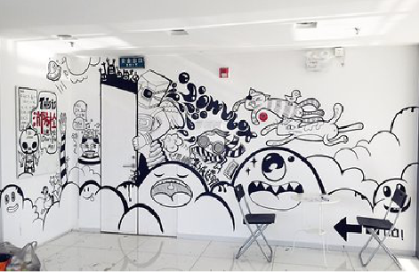 泰和县手绘墙并非传统涂鸦。